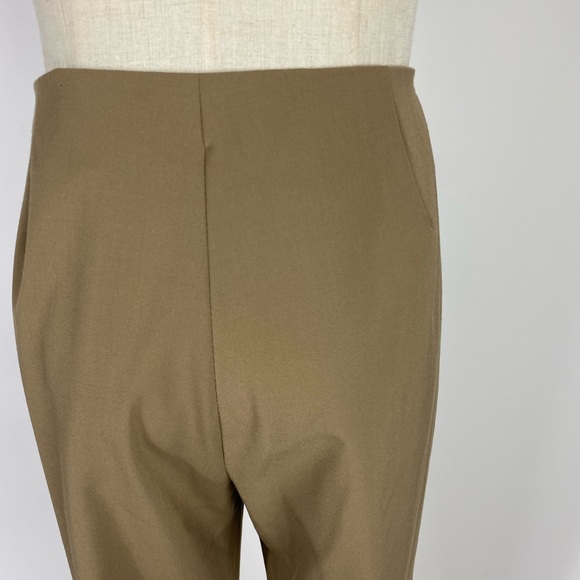 PEACE OF CLOTH Straight Leg Tan Full Length Pant Made in USA 6 - Picture 5 of 11